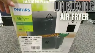 Unboxing PHILIPS Essential Air Fryer 4.1 l 1400 W HD9200/90 Black