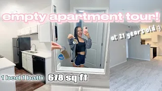 EMPTY APARTMENT TOUR (first apartment alone) ♡ | walkthrough + haul!