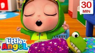 Bed Time Baby John! | Animal Learning Videos | Little Angel Kids Songs & Nursery Rhymes