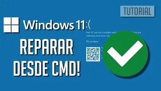 Como Reparar Pantalla Azul en Windows 11 con Simbolo de Sistema CMD (FACIL Y RAPIDO) ✅ Reparar Disco