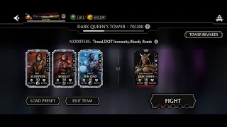 Dark Queen’s Tower Boss Battle 70 Fight + Reward MK Mobile