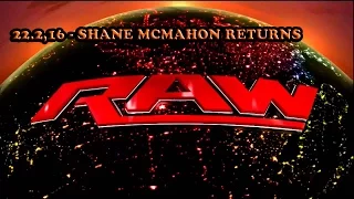 WWE Raw Reveiw 22 02 16 - Shane Mcmahon Returns good god