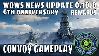 World of Warships Convoy Game Mode Wows News Update 0.10.8 Russian CVs