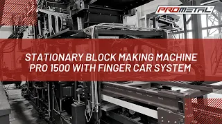 PRO 1500 concrete block machine - Finger car system