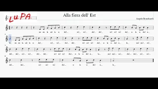 Alla fiera dell'est - Flauto - Note - Spartito - Karaoke - Canto - Instrumental Musica