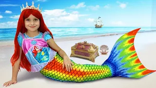 Sofia and the little Mermaid Princess, a Funny kids story about Toys for girls