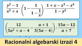 Racionalni algebarski izrazi zadaci 4