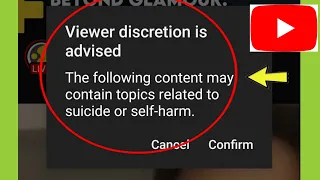 YouTube Viewer discretion is advised ?