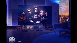 Peter & Bruno "I WANT IT ALL"- Live TV4 Nyhetsmorgon (QUEEN acoustic cover)
