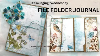 FILE FOLDER JOURNAL ~ USING AJ JUNE KIT SUPPLIES ~#eswingingitwednesday