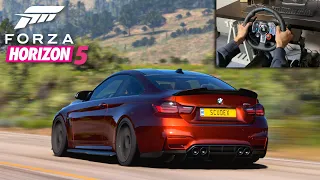 Forza Horizon 5 gameplay TUNED BMW M4 F82 - Logitech G29 - PC