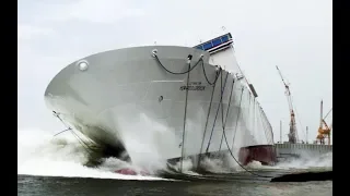 Big Ships Launch! Awesome Ship Launches Compilation