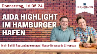 Alex' Cruise Alert - News der Woche | 16.05.2024 | AIDA Highlight im Hamburger Hafen