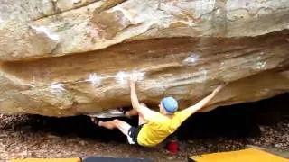 Little Rock City Bouldering, Stone Fort Bouldering, The Blacksmith V9