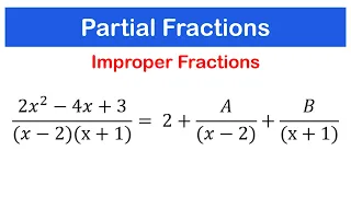 Partial Fractions - Improper Fractions | SHS 1 ELECTIVE MATH