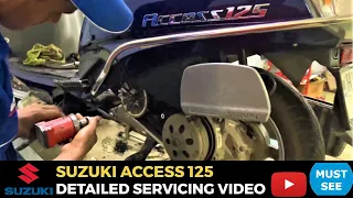 Suzuki Access 125 5th Service detailed Video ,Cost Time & Part सब कुछ जान लो  😎😎😎 Vlog No 310