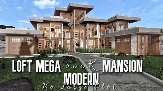 Loft Mega Modern Mansion 200k| No large Plot| ROBLOX Bloxburg