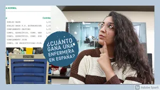 Enfermera enseña sus nóminas. ¿Cuánto gana una enfermera en España? | crislaenfermera