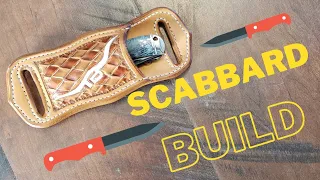 How to make a tooled leather knife sheath for a folding pocket knife