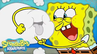 SpongeBob Befriends a Storm Cloud ⛈️ | "Stormy Weather" Full Scene