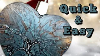 #137 QUICK and EASY Christmas ORNAMENTS / Shelee Bloom POUR with Local available ACRYLIC PAINT