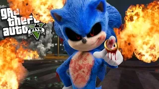 EVIL Sonic.EXE has RETURNED to LOS SANTOS (GTA 5 Mods)