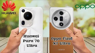 Huawei Pura 70 Ultra 🆚 Oppo Find X7 Ultra características, descripción, full comparación.