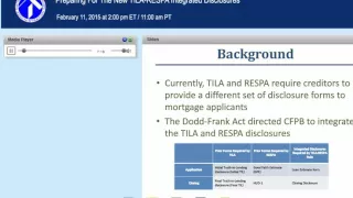 Preparing For The New TILA-RESPA Integrated Disclosures