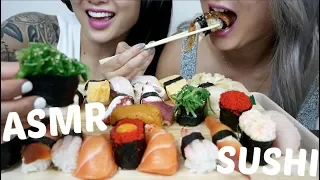 ASMR Assorted Nigiri SUSHI | *No Talking Relaxing Eating Sounds | N.E Let's Eat