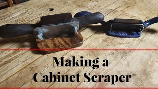 How to Make a Cabinet Scraper Like a Stanley 80 or 81 From White Oak and Walnut