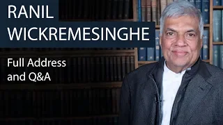Ranil Wickremesinghe | Full Address and Q&A | Oxford Union