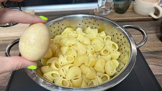 Just add eggs to pasta! Incredibly quick and delicious recipe!