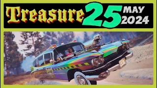 Shipwreck Treasure Location Today May 25 2024 GTA Online ☠️  Frontier Outfit / Pirate Costume ☠️