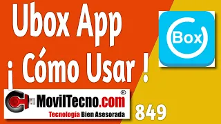 ✅ UBOX App Cómo USAR Ajustar y Configurar la Aplicación【🔴 MovilTecno 849 】