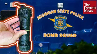 EXPLOSIVE Discovered in River by Fisherman in Ypsilanti Michigan