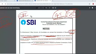 ON SBI JA MAINS  RESULT IMPORTANT CLARIFICATION