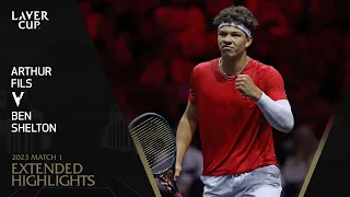 Arthur Fils v Ben Shelton Extended Highlights | Laver Cup 2023 Match 1