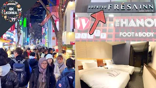 $75 USD! Hotel in the Center of Myeongdong Street|Sotetsu Fresa Inn Seoul Myeongdong|4K KOREA HOTEL