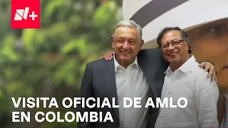 AMLO se reúne con Petro, Presidente de Colombia, en visita oficial - En Punto