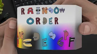 Alphabet Lore Characters in Rainbow Order Flipbook