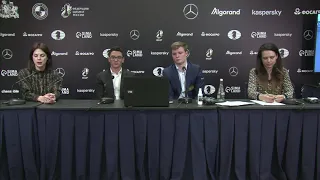 Round 9. Press conference with Alekseenko and Caruana