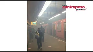 ¡Convoy del Metro de la CDMX se separó al llegar a estación Polanco!