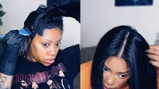 WASH DAY! WHAT I USE TO DYE MY HAIR JET BLACK | SILK PRESS