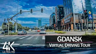 【4K 60fps】¾ HOUR RELAXATION FILM: 🚗 «Driving in Gdansk & Gdynia (Poland)» Ultra HD (for 2160p TV)