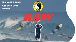 GROM DROPS IN ON LOCAL - INSTANTLY REGRETS IT - RAW SURF - Ala Moana Bowls - May 30th, 2023