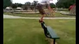 Kid doing crazy backflip!