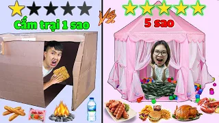 bqThanh Vlog Cùng Ốc Thử Thách Cắm Trại 1 Sao Vs 5 Sao Trong Rừng