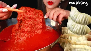 Spicy noodles challenge🔥 BIG BITES dumpling 🥟KOREA MUKBANG ASMR EATING SOUNDS