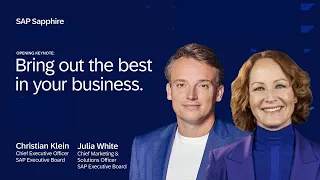 SAP Sapphire Opening Keynote: Bring Out the Best in Your Business | 2024