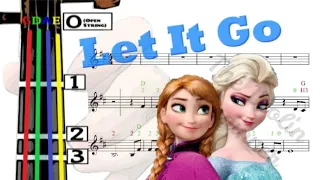 Let it Go Frozen | Disney | Violin Tutorial | 小提琴入門班 | 放手吧 冰雪奇緣 | 迪士尼 [Level 3]